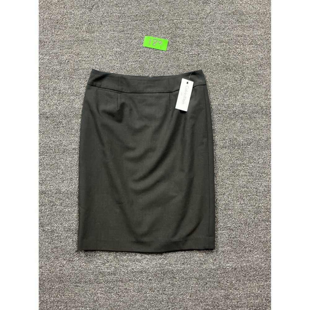 Calvin Klein Womens Black Stretch Pencil Skirt Style CSE1705A Size 4 NWT